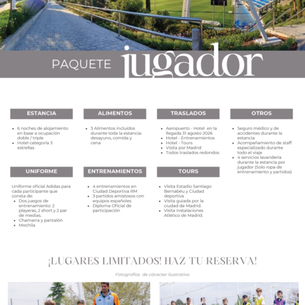 Clínica de futbol Ciudad Deportiva en Madrid